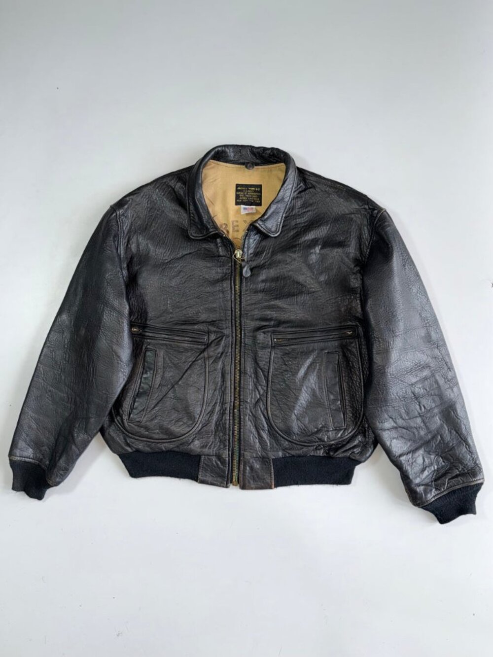 Vintage Avirex G-2 U.S. Navy Pure Leather Flight Jacket (Made in USA)
